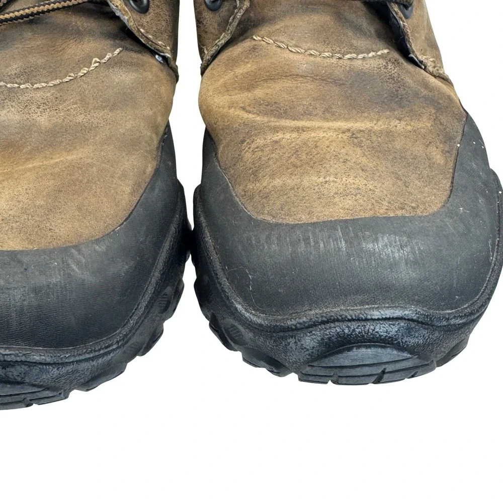 Merrell Coda Mid Deepwood Brown Leather Waterproof Hiking Boots Mens 10 Vibram